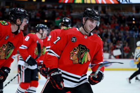 A year removed from wrist surgery, Kirby Dach is struggling to score and win faceoffs for the Chicago Blackhawks. But the former No. 3 pick says ‘there’s a lot left on the table’ to raise his game.