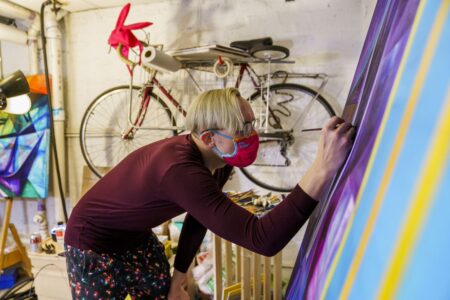 ‘It’s almost like a love letter’ ICU doctor paints for his colleagues treating COVID patients