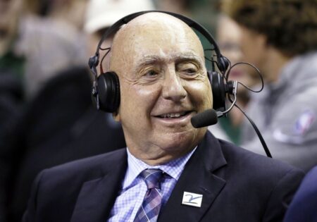 Dick Vitale won’t call college basketball games for ESPN the rest of the season as he gets treatment on his vocal cords