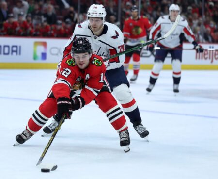 Alex DeBrincat is named the lone NHL All-Star for the Chicago Blackhawks, while Kirby Dach and Dylan Strome are placed in COVID-19 protocols