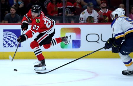 ‘I want to show what I can and play my best game’: Chicago Blackhawks top prospect Lukas Reichel is set to make his NHL debut tonight