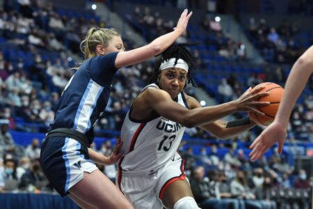 UConn women’s basketball loses conference game for first time since 2013 with 72-69 loss to Villanova