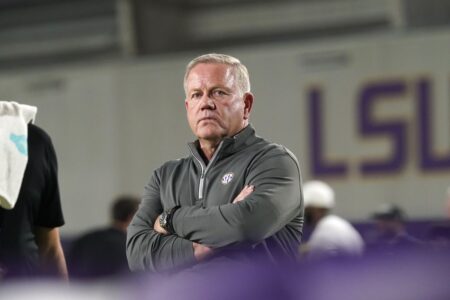 Brian Kelly says he left Notre Dame for LSU because ‘We were on different paths’
