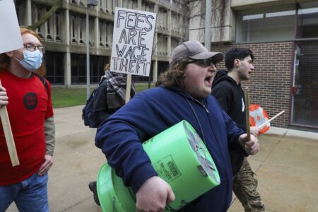 UIC graduate workers haven’t had a contract since August. The school year is two weeks away from ending, so they began striking.