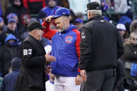 Keegan Thompson and David Ross receive suspensions for the Chicago Cubs pitcher intentionally hitting Andrew McCutchen