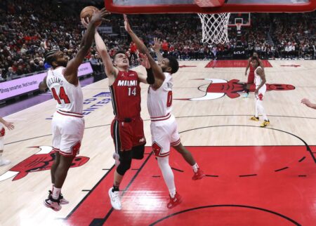 Chicago Bulls drop to the No. 6 seed in the Eastern Conference with a 127-109 blowout loss to the Miami Heat