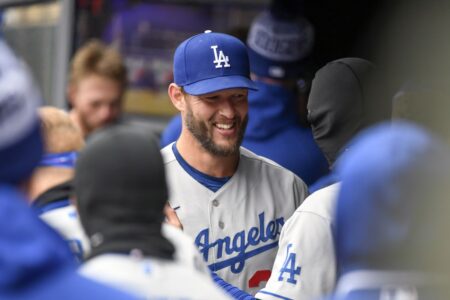 Clayton Kershaw gets pulled after 7 perfect innings — and only 80 pitches — in season debut for Los Angeles Dodgers