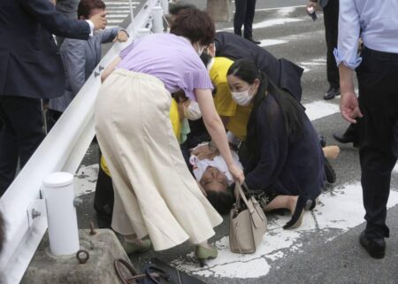 Former Japan Prime Minister Shinzo Abe in heart failure after reportedly being shot during a campaign speech
