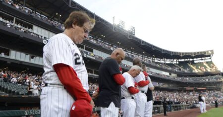 Column: A tragic event in Highland Park became just another day at the ballpark — and in America