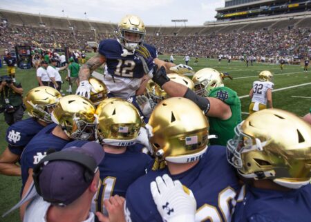 Column: As the era of 2 college super-conferences draws near, Notre Dame’s future appears up for grabs