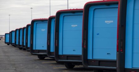 Amazon hits the road in Chicago and other cities with the first of its 100,000 Rivian electric delivery vans