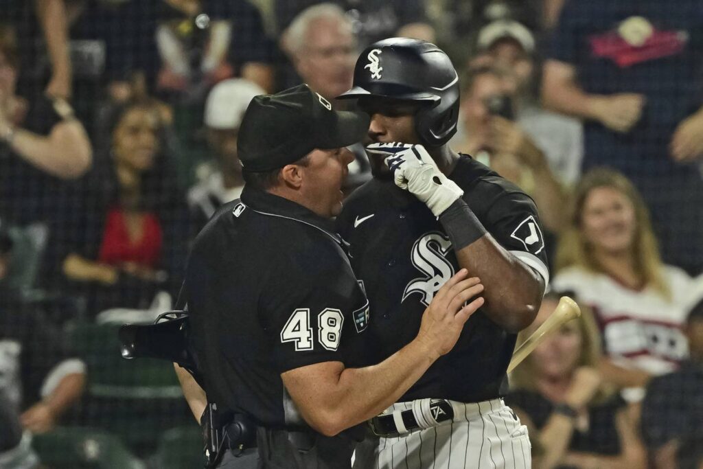 Shortstop Tim Anderson and manager Tony La Russa are ejected in the Chicago White Sox’s 7-3 loss to the Oakland A’s