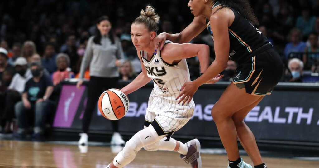 Chicago Sky advance to the WNBA semifinals, holding off the New York Liberty 90-72 in a statement Game 3 win