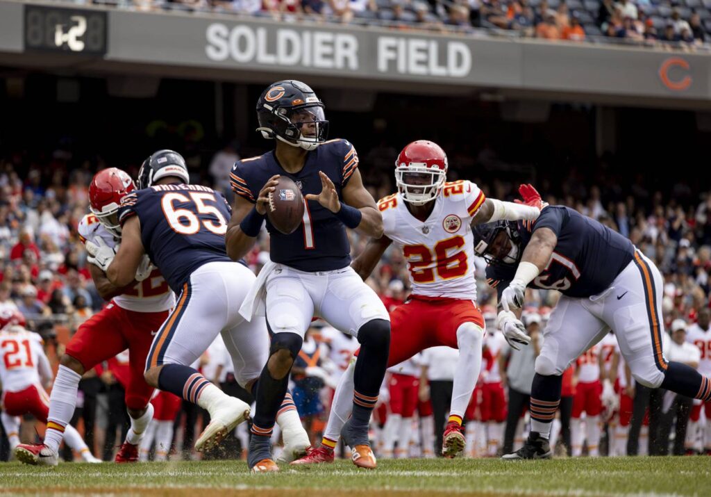 Justin Fields to Darnell Mooney. Why one ‘routine’ big play from the preseason win gives the Chicago Bears offense confidence.
