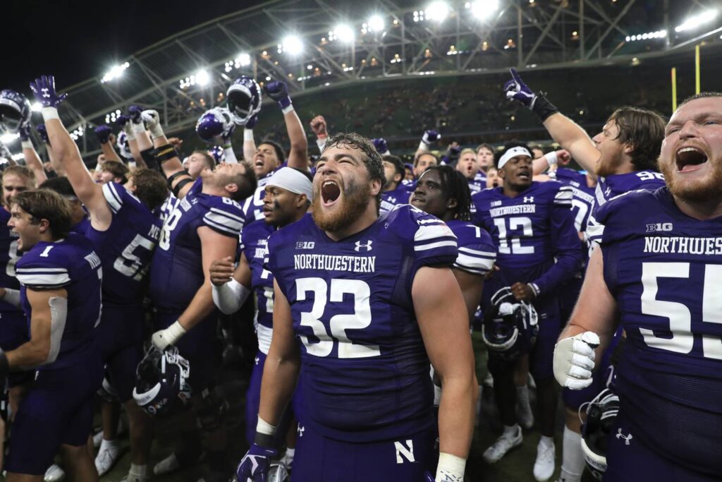 Northwestern rallies past Nebraska for a 31-28 win in its season opener in Ireland