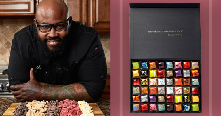 Chocolatier, Phillip Ashley Rix’s chocolate creations make your mouth do the happy dance!