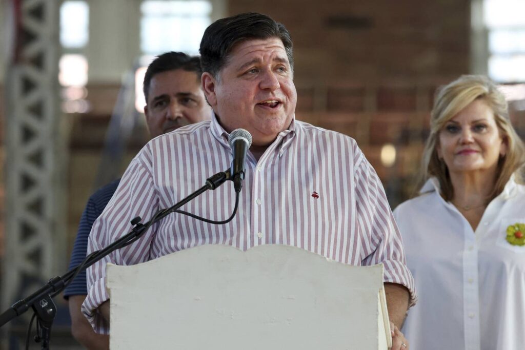Gov. J.B. Pritzker calls on the ‘coalition of the sane’ to defeat ‘the lunatic fringe’ as Democrats rally at the Illinois State Fair
