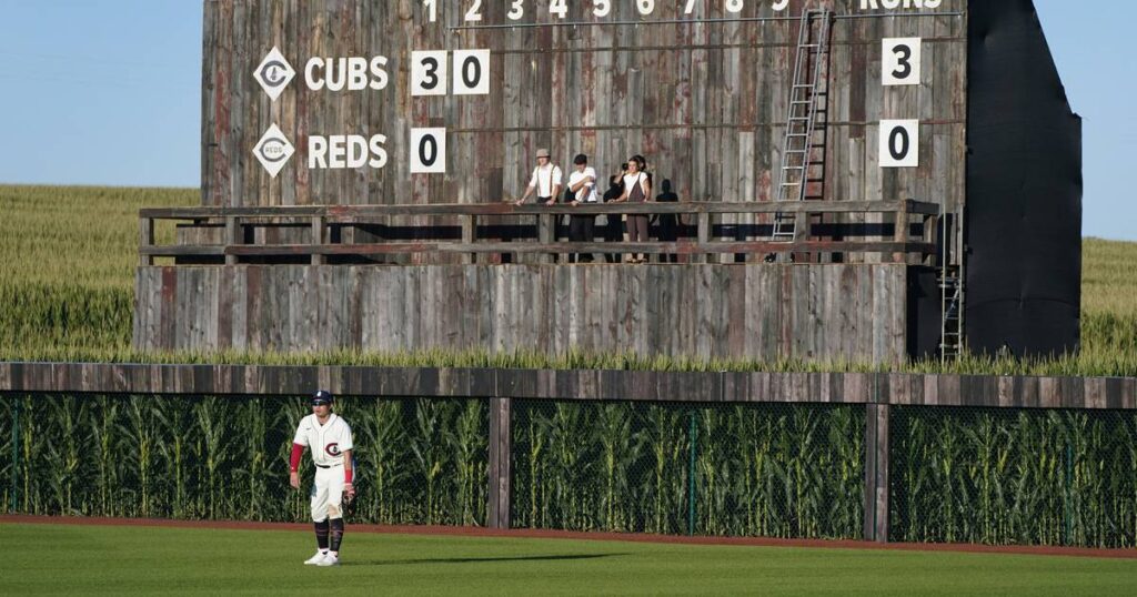 Chicago Cubs top the Cincinnati Reds 4-2 in the Field of Dreams game on a picturesque night in Iowa