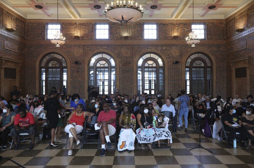 Douglass Park community forum grows contentious as residents clash over music festivals