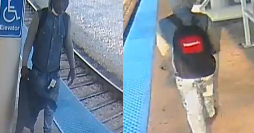 Police release video of man pushing someone onto CTA train tracks