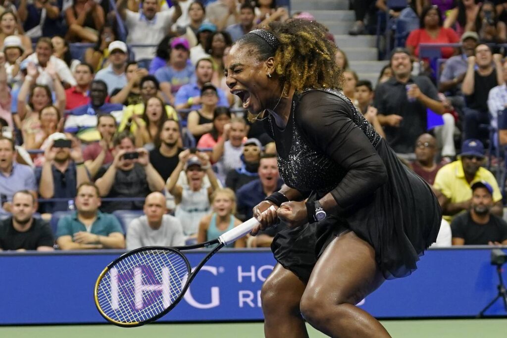 Serena Williams, likely playing in her final tournament, wins her 1st-round U.S. Open match in straight sets