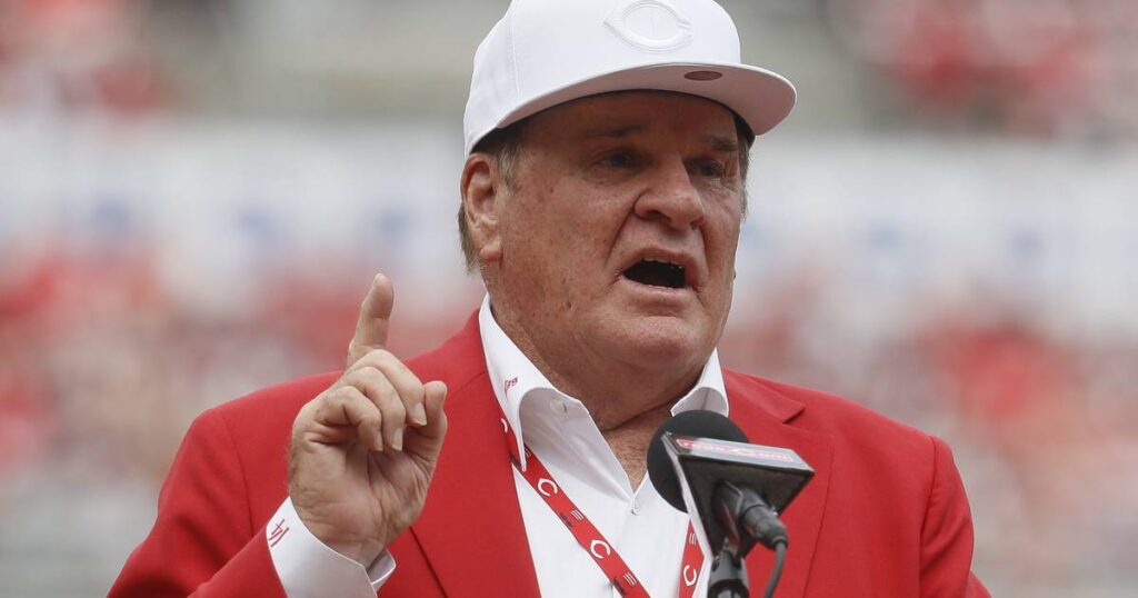 Pete Rose dismisses questions about sexual misconduct allegation: ‘It was 55 years ago, babe’