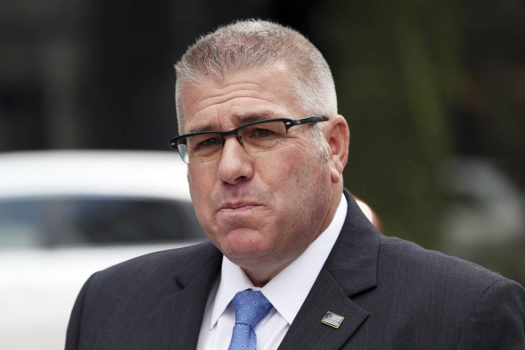 Darren Bailey uses scene of mass shooting to press his case against Pritzker on crime