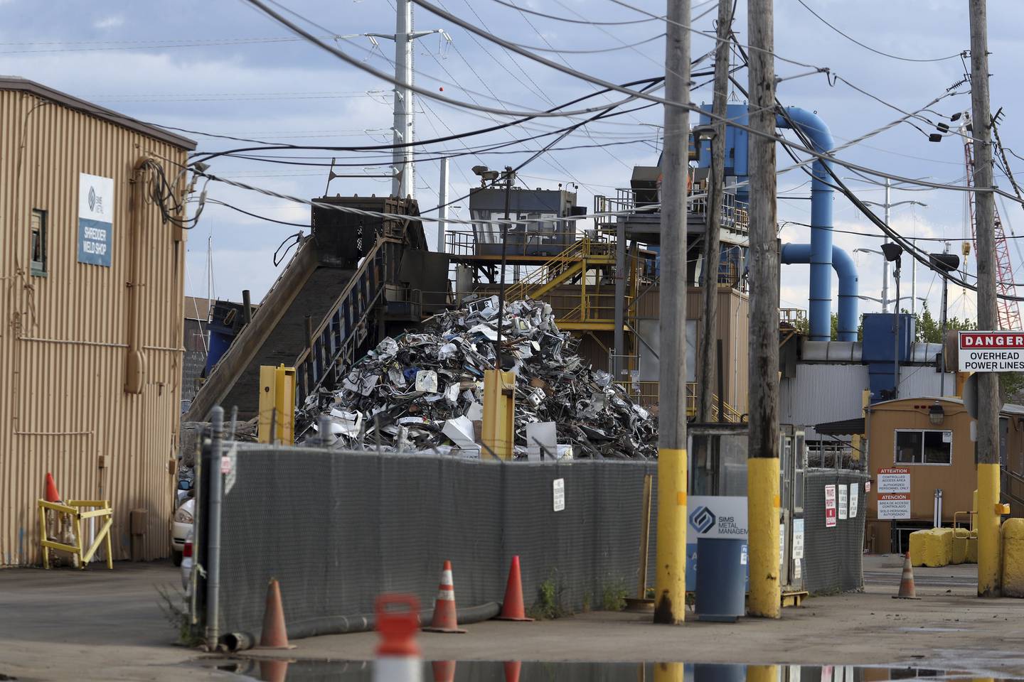 Sims Metal, on South Paulina Street in Chicago, is seen Sept. 27, 2022. The Illinois EPA granted Sims a construction permit on Sept. 15 to enclose the controversial shredder to reduce emissions from the facility. 