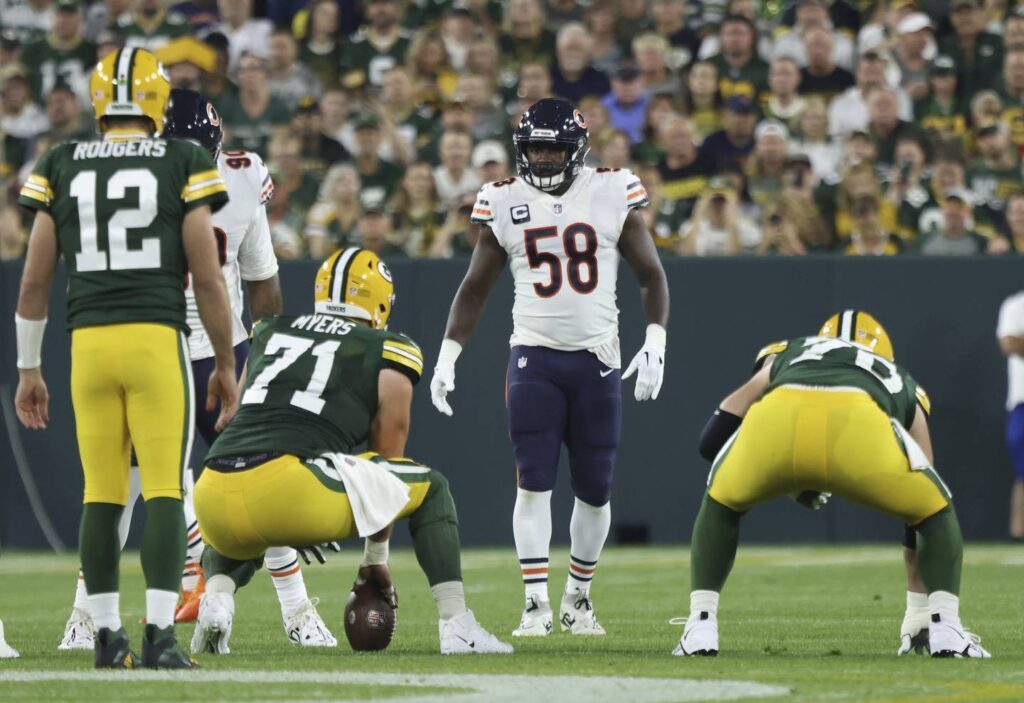 Chicago Bears LB Roquan Smith and CB Jaylon Johnson are listed as questionable for Sunday’s game against the Houston Texans