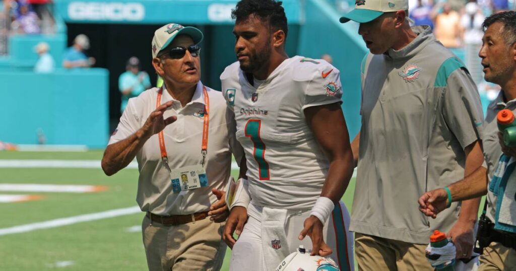 NFLPA investigating Dolphins’ handling of Tagovailoa’s return vs. Bills; Tua says it was back injury