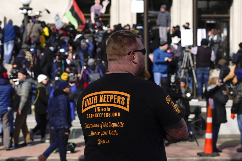 Anti-Defamation League says 10 purported Oath Keepers in Illinois work as firefighters, paramedics or EMTs, most of any state