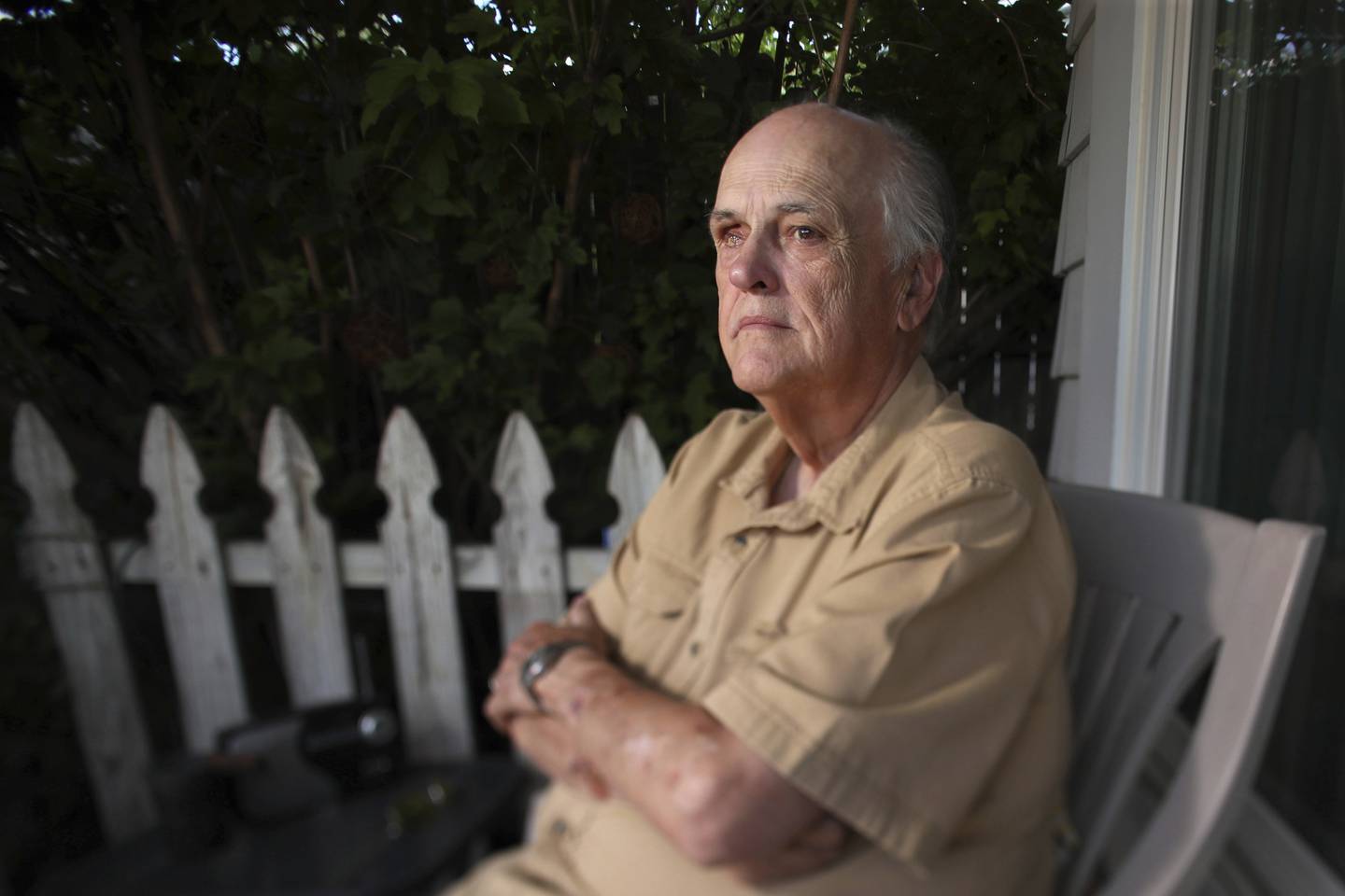 Former Chicago police Detective Jimmy Gildea, shown at his Chicago home in July, said of Roger Arnold: “He just struck me as being real resentful of his lot in life."