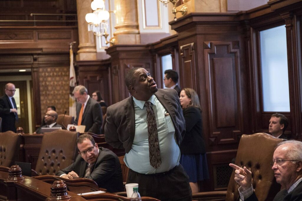 Gov. J.B. Pritzker deflects on corruption as indicted state Sen. Emil Jones III resigns leadership and committee posts