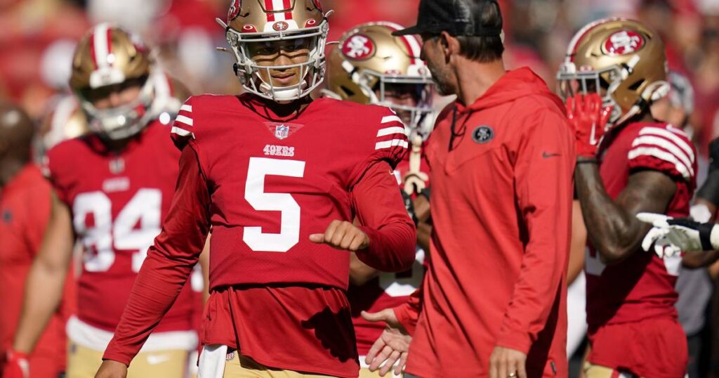 Kyle Shanahan wants Trey Lance’s San Francisco 49ers teammates to have the QB’s back through any rough patches