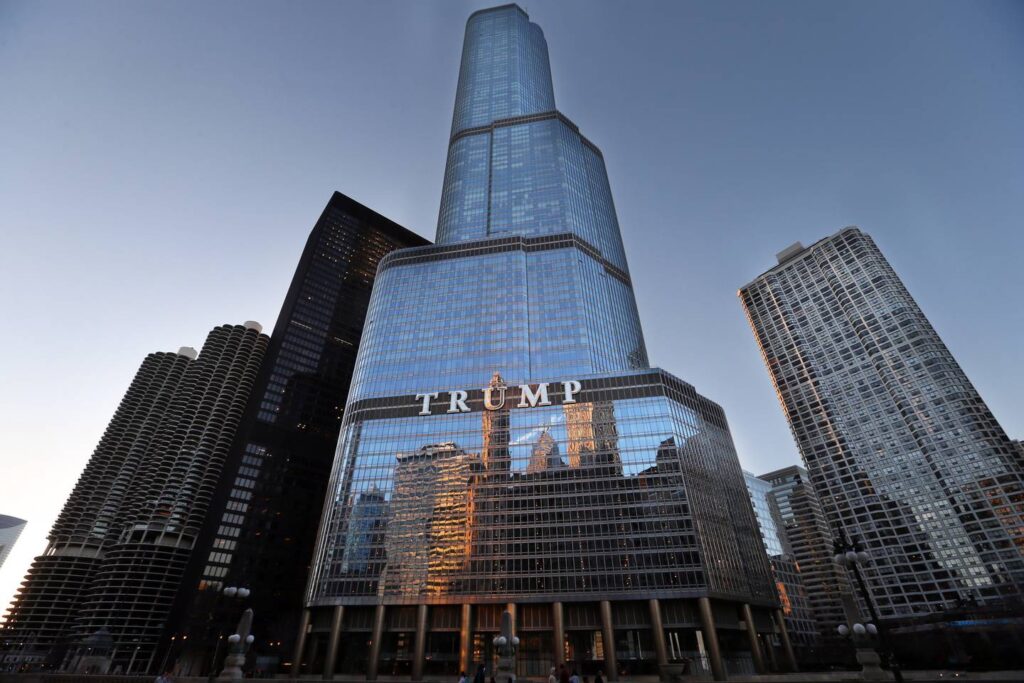 Donald Trump accused of using his Chicago tower as part of alleged business fraud