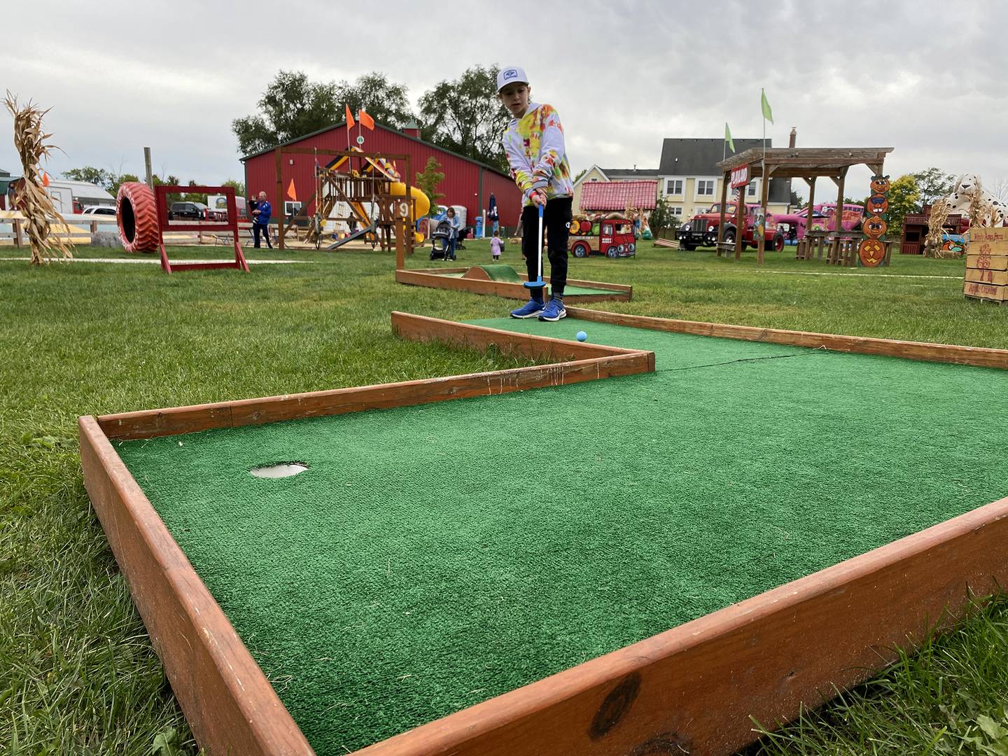 A nine-hole miniature golf course is just one of the many activities families can challenge each other to play at Windy Acres Farm, 37W446 Fabyan Parkway, Geneva.