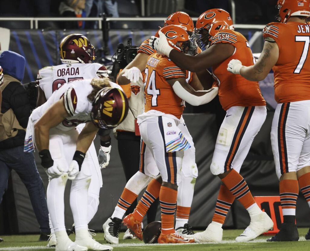 Khalil Herbert’s missed opportunity led to a sleepless night for the Chicago Bears RB: ‘I’m focused on what I can do better’