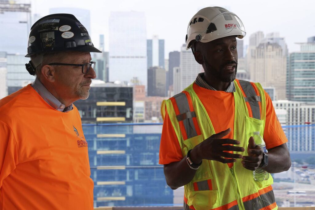 First high-rise built by a Black-owned construction firm is taking shape in Fulton Market