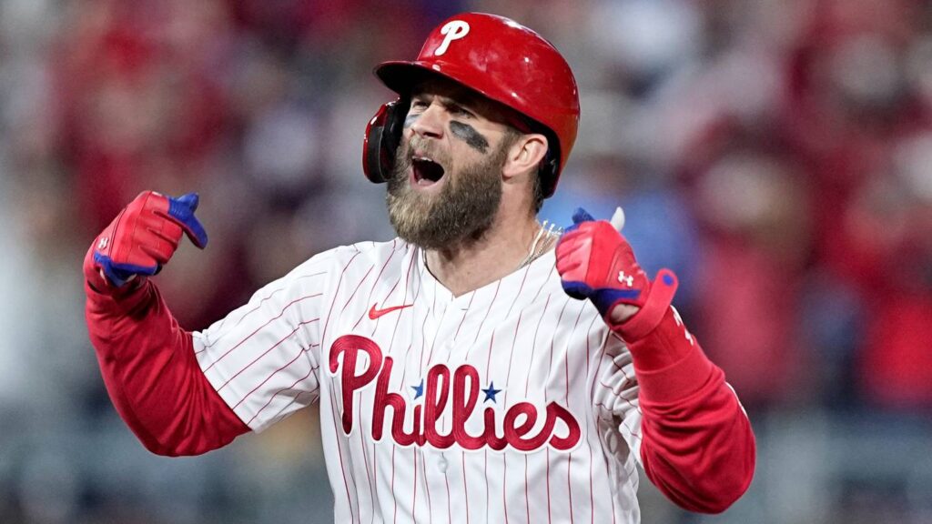 Phillies hit 4 homers, rally past Padres 10-6, lead NLCS 3-1
