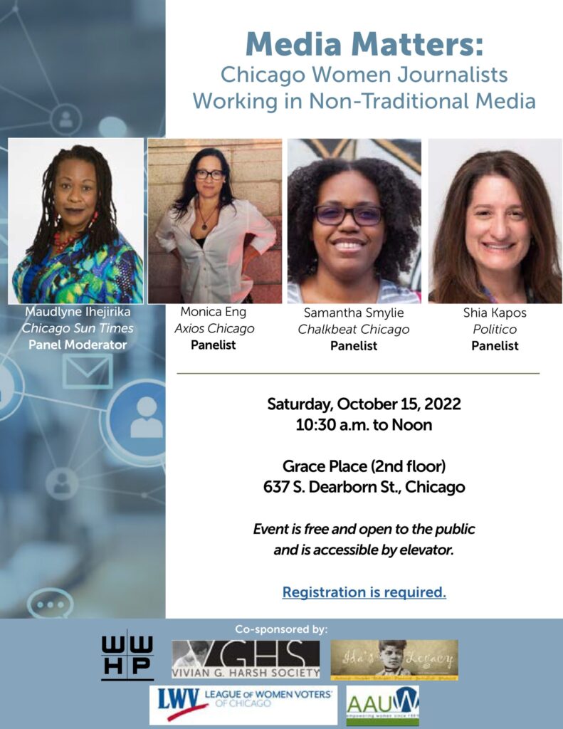 Chicago women journalists examine their progress in non-traditional media