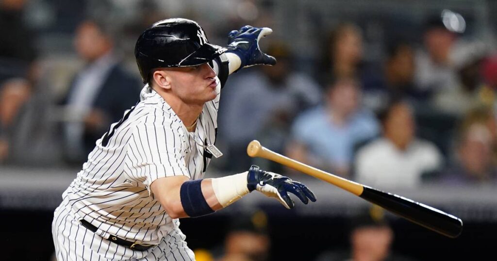 Josh Donaldson commits costly baserunning blunder in Yankee playoff game after ball he hit bounces off top of wall