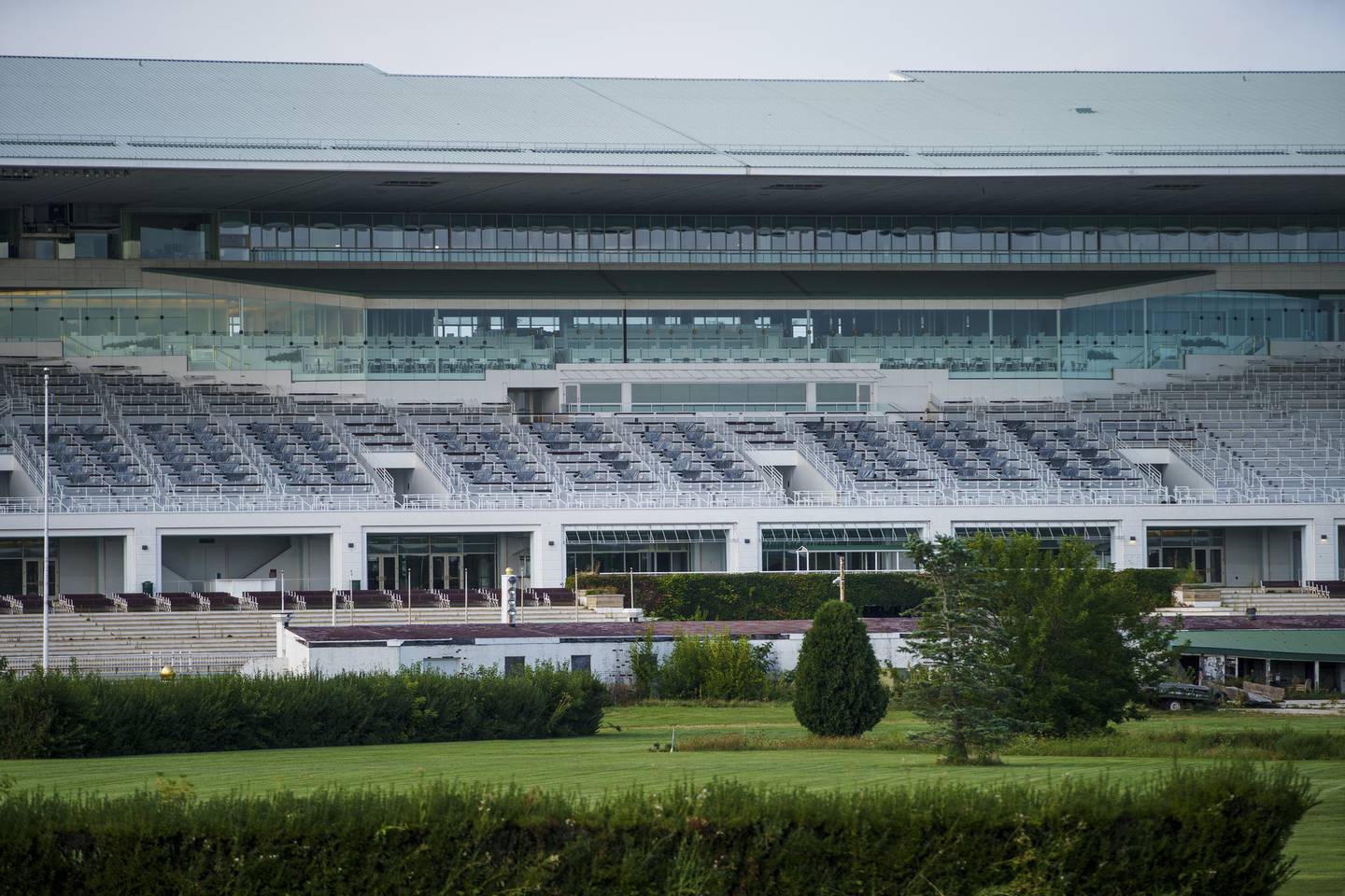 The now-closed Arlington International Racecourse in Arlington Heights is pictured Sept. 6, 2022. The site lies in Palatine School District 15 boundaries and officials there have inquired about how redeveloping the racecourse could financially impact SD15.
