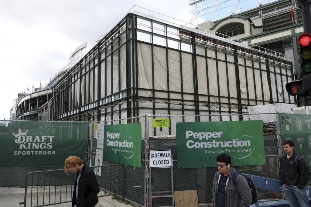 Column: Construction goes on at Wrigley Field while the Chicago Cubs wonder where their diehard fans have gone