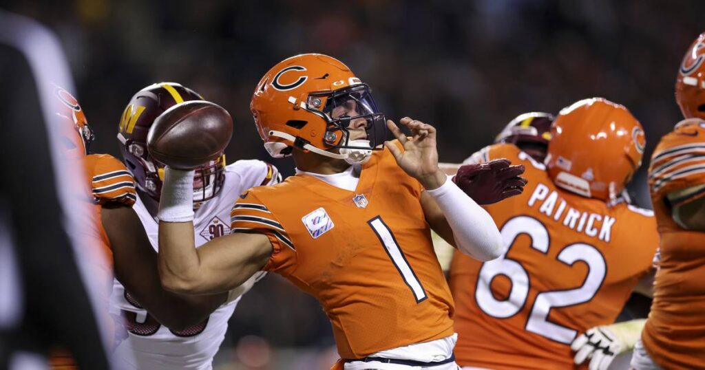 After time off to refresh, Justin Fields says he ‘can get better at everything’ as Chicago Bears QB