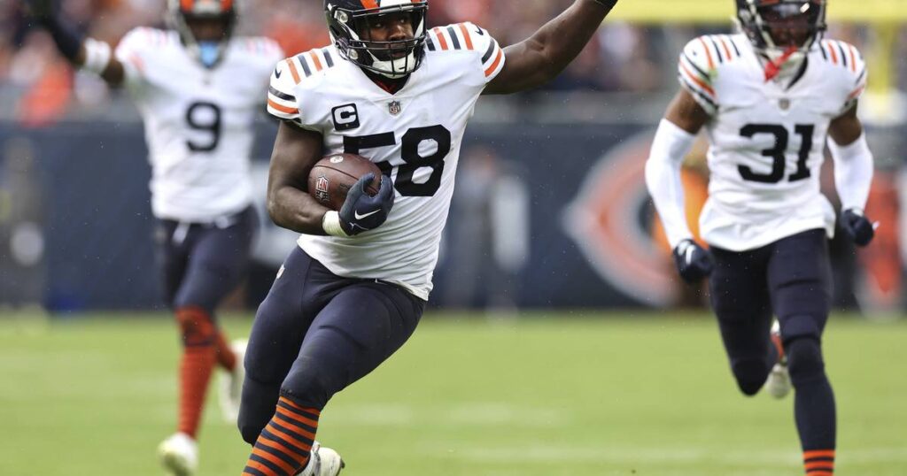Chicago Bears trade linebacker Roquan Smith to the Baltimore Ravens for 2nd- and 5th-round draft picks