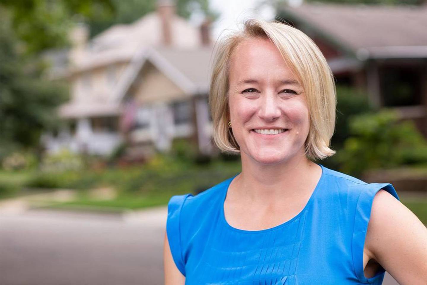 Nikki Budzinski is running as a Democrat for the 13th District Congressional seat in central Illinois.