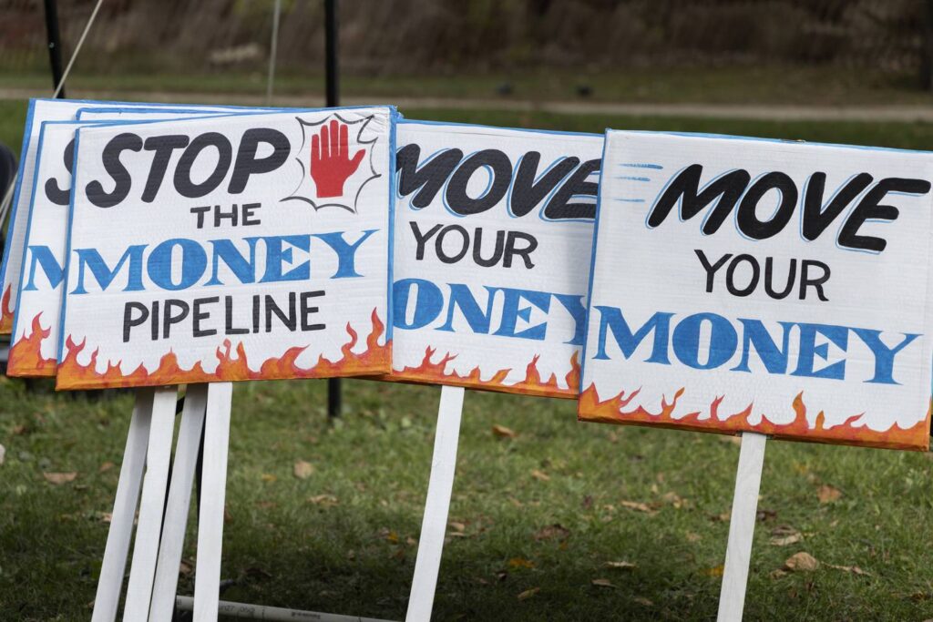 Protesters raise concerns over Enbridge pipeline project and its impact on the Great Lakes