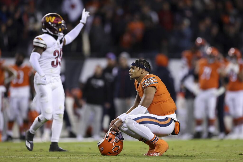 A ‘step forward’ for QB Justin Fields in a 12-7 loss? Really? Brad Biggs’ 10 thoughts on the Chicago Bears after Week 6.