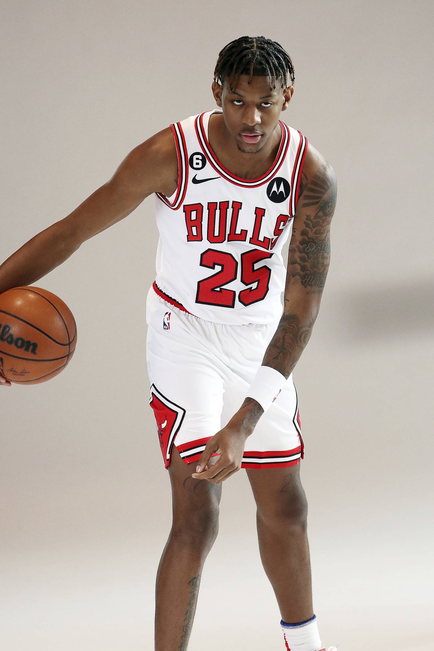 Bulls rookie Dalen Terry on media day at the United Center on Sept. 26, 2022.
