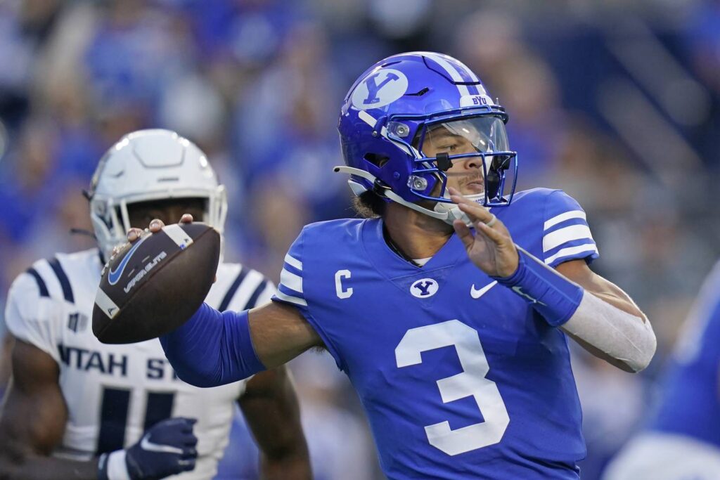 Notre Dame and No. 16 BYU are all business for their Shamrock Series matchup in Las Vegas